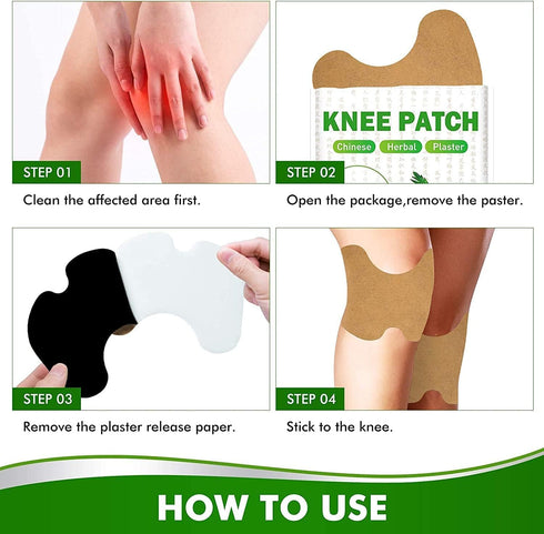 Knee Pain Relief Patch 36 Pcs, Herbal Heat Compress for Long Lasting Relief of Muscle Joint, Shoulder and Neck Pain