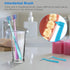 V+A Shaped Orthodontic Toothbrush for Braces, Soft Bristles, with 6 Interdental Brushes, 6 Count