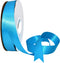 Morex Double Face Satin Ribbon, 7/8" X 50 YD Vivid Blue for Gift Wrapping, Birthday Cards, Crafts