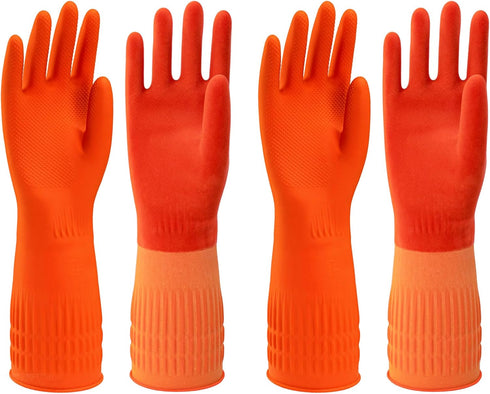 North Tower Kitchen Washing Room Gloves Fleece Lined, Reusable, Waterproof with Extra-Long