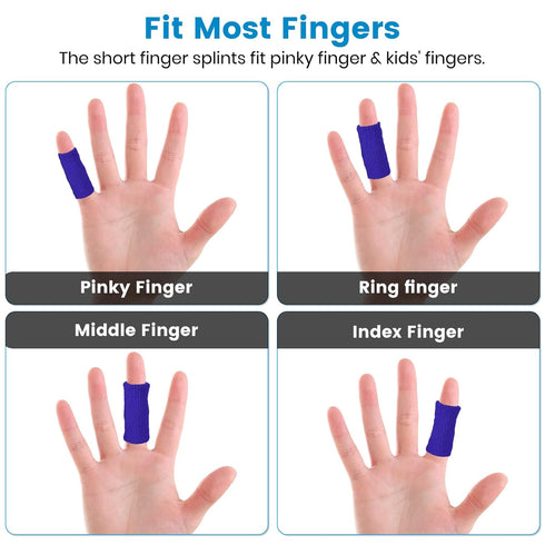 10Pcs Finger Compression Sleeves, Thumb Brace Protectors for Trigger Finger Arthritis, Basketball Sport Relief