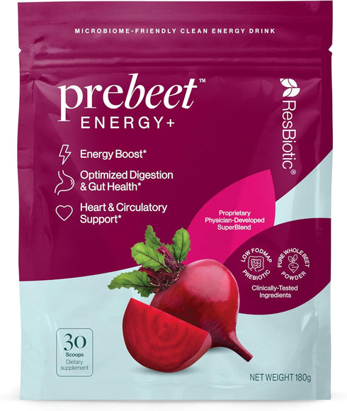 prebeet Prebiotics Drink, Akkermansia, GLP-1, Fiber Supplement for Gut Health for Women & Men, 180 g (30 Servings)