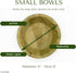 TAPARI Small Disposable Bowls, 20 Pack Small Leaf Bowls, 6 Inch, Eco-Friendly, Compostable & Biodegradable