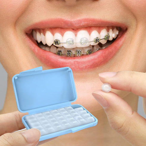 BVN Braces Wax Dental Wax: 20 Boxes Orthodontic Wax Strips, Relief Wax for Braces Wearer, Tooth Wax