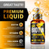 PURE RESEARCH Biotin & Collagen 60,000mcg Hair Growth Liquid Drops, Supports Healthy Hair, Skin, Nails