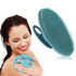 INNERNEED Soft Silicone Body Cleansing Brush, Gentle Exfoliating Shower Scrubber for All Skin Types (Dark Green)