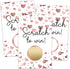 None Brand Blank Gift Certificate Scratch Off Cards, Scratch to Win Cards for Wedding,
