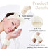 4Pcs Spa Headband Set for Women, Soft Terry Cloth Makeup Skincare Bubble Headband, Non Slip Hair Accessory Beige
