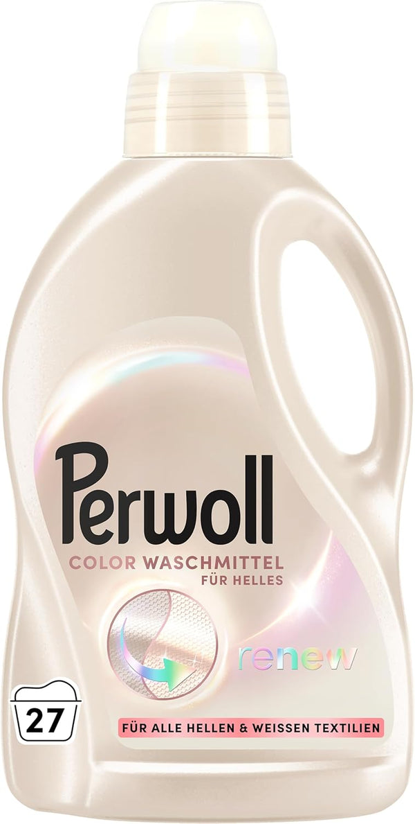 Perwoll Renew Color for Light & White Clothes Detergent (1x 27 Wash Loads)