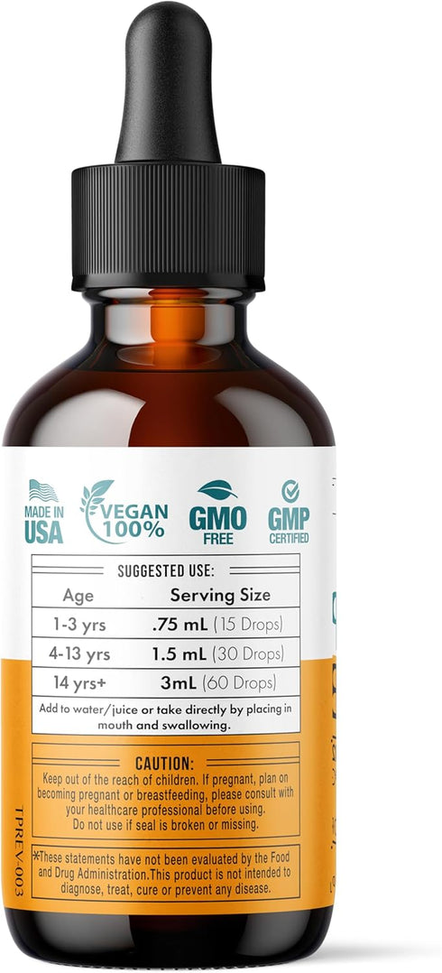 Liquid Probiotic for Women, Men & Kids, USDA Organic Acidophilus Probiotic Liquid & Alfalfa Blend