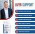 Clinical Effects Liver Support, Natural Milk Thistle and Zinc Supplement, 60 Veggie Capsules