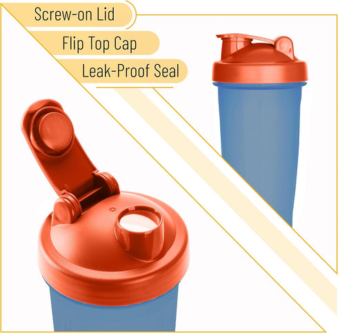 Mr. Pen Shaker Bottles for Protein Mixes, 28 oz Protein Shaker Bottle with Wire Whisk Ball, Mixer Cup