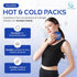 Reusable Ice Packs, Convenient Hot and Cold Packs for Injuries, 7 Piece Flexible Ice Packs in Multiple Shapes