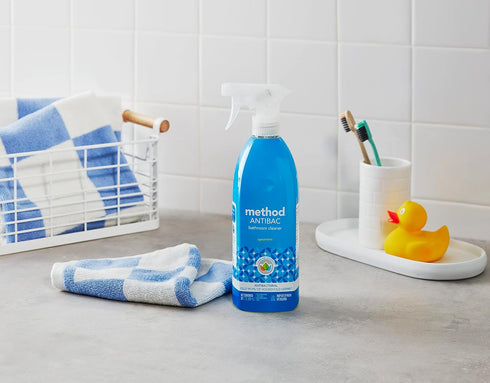 Method Antibacterial Bathroom Cleaner, Spearmint, 28 Fl Oz, Removes Mold and Mildew Stains