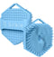 Silicone Body Scrubber - Exfoliating Bath Brush and Skin Cleanser, Shower Sponge for Gentle Body Scrub - Blue