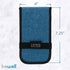 Lewis N. Clark Magnetic Folding Pill Organizer, 14 Slots for OTC Medicine and Vitamins, Turquoise
