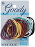 Ouchless Elastic Hair Ties - 36 Ct, Brooke (Assorted), 2MM Rubber Bands for Pain-Free Hair Accessories