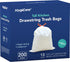13 Gallon Tall Kitchen Trash Bags - Unscented 200 Count, Drawstring Garbage Bags, Ultral Strong, Leakproof, Sturdy