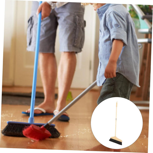 Pine Horsetail Broom - Indoor Heavy Duty Broom, Soft Bristle for Tile Surface, Wooden Floor Sweeping Brush