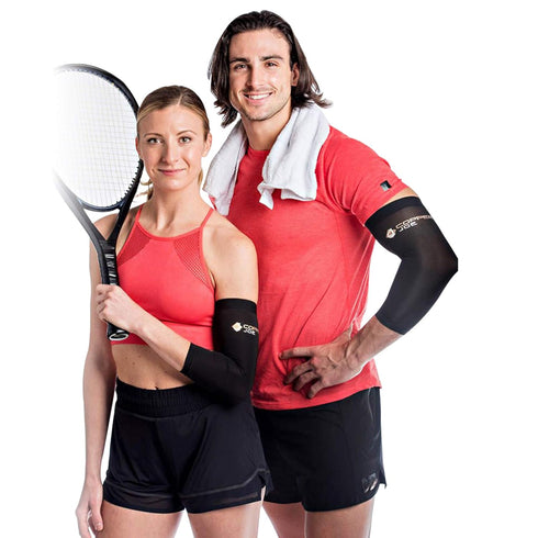 Copper Joe 2 Pack Recovery Elbow Compression Sleeve, Ultimate Copper Relief Brace for Arthritis