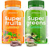 Vitamax Super Fruit and Vegetable Supplements – Organic Whole Superfood Vitamins & Minerals – 90 Veggie & 90 Fruit