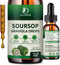 (2 Pack) Soursop Graviola Liquid Drops 2000mg | Natural Antioxidant, Cell Support & Regeneration, Immune Boost, Soursop
