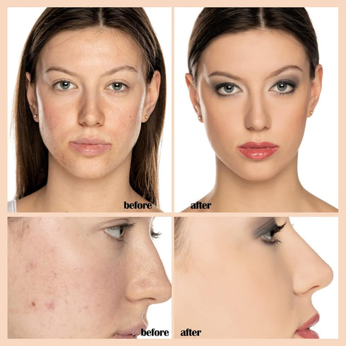 PHOERA Flawless Soft Matte Foundation Makeup, Full Coverage Oil Control Liquid Concealer for Older Women, Gift Choice