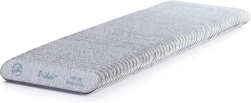 Mini Zebra Nail File 100 180 Emery Boards 3.5 Inches Long By .75 Inches Wide Fingernail Filers Per Pack 50