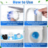 Qualirey 100 Pack Toilet Bowl Tablets - Long Lasting Automatic Cleaner for Bathroom Toilet Tank (Blue and White)
