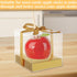 SHUESS 75PCS 3.54 Inches 75 Candy Apple Boxes with Hole Clear Apple Boxes for Treats, Food Grade PET Plastic Favor