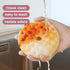 3 Pack Cute Cleaning Sponges Set with Suction Cup, Round Soft Sponge for Showering and Dishwashing.