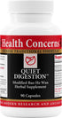 Health Concerns Quiet Digestion Supplement, 90 Capsules for Upset Stomach Relief