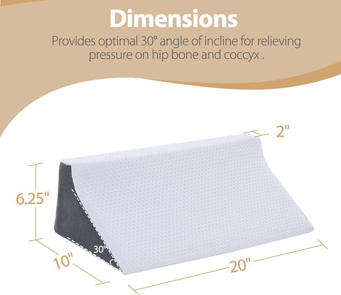 Wedge Pillow for Sleeping, Side Sleeper Body Back Positioners for Back Pain, Preventing Bedsores, After Surgery