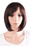 MapofBeauty 30 cm/12 Inch Fashion Short Synthetic Fiber Straight Bob Wig, Dark Brown