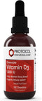 Protocol Liquid Vitamin D3 400 IU - 527 Servings, Bone & Teeth Support, Non-GMO, Halal, Keto-Friendly