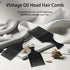 3pcs Wide Comb Set, Black Barber Hair Wide-tooth Combs for Thick Hair Styling, Plastic Molding Hairdressing Tools
