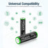 HiQuick AA AAA Rechargeable Batteries Combo - 2800mAh AA (4 Pack) and 1100mAh AAA (4 Pack), 1.2V Ni-Mh