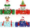 Sereliy 4PCS Candy Christmas Money Holder Box for Cash Gift Pull, Surprise Gifts