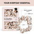 Kitsch Leopard Prints Satin Scrunchies for Women, No Crease Hair Ties for All Hair Types, 5 Pcs