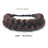 Oversized Bohemian Braided Headband, Classic Wide Braids, Adjustable Elastic Strap, Women's Beauty Accessories (Reddish