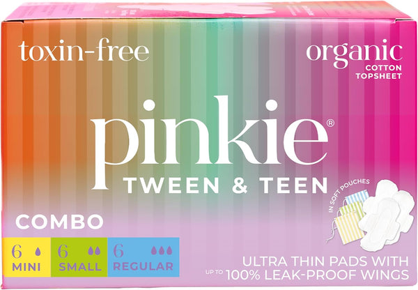 Pinkie Period Starter Pads - Designed for Smaller Underwear - Organic Cotton