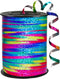 500 Yard Rainbow Curling Ribbon, Shiny Crimped for Balloons, Wedding, Birthday, Party Art Craft Decor