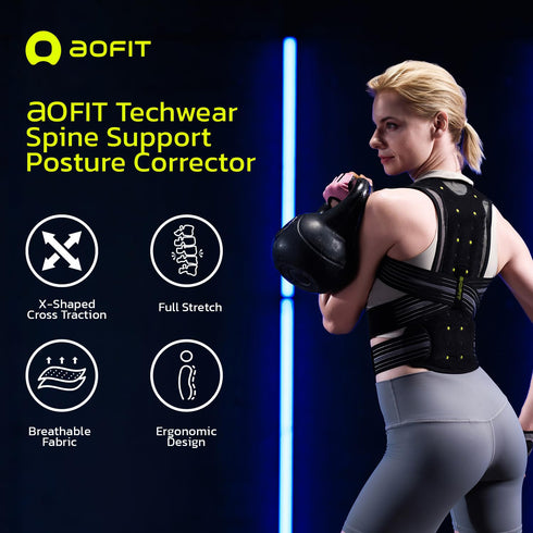 Back Brace Posture Corrector for Women and Men, Adjustable Full Back Support, Muscle Memory Support Straightener, Pain