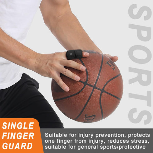 2PCS Finger Splints Finger Sleeves Protectors - Compression Elastic Adjustable Brace Buddy Wraps for Sport