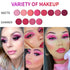 Pink Eyeshadow Palette, 12 Colors Peach Matte & Shimmer, Highly Pigmented Mini Makeup for Women and Girls