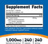 Nutricost Milk Thistle 250mg (1000mg Equivalent), 240 Vegetarian Capsules - 4:1 Extract - Non-GMO and Gluten Free