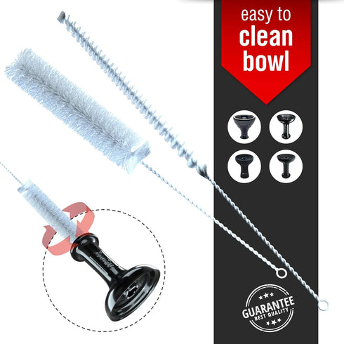 Hookah Brush Set - Cleaning Kit for Vases, Bottles, and More