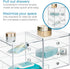 InterDesign Clarity Cosmetic Vanity Cabinet, 3 Drawer Clear Organizer for Makeup & Beauty Products