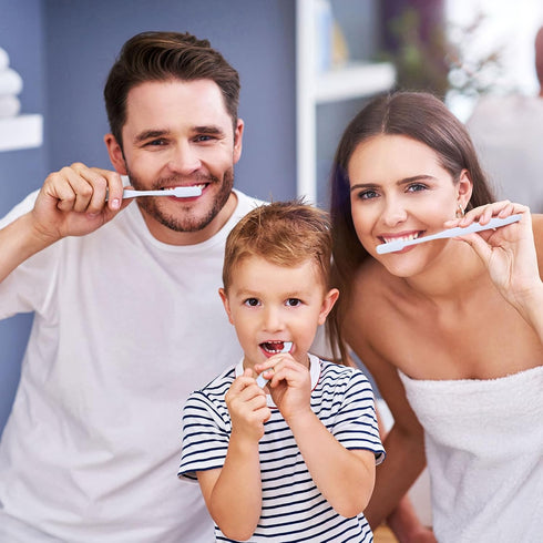 100 pcs Bulk Toothbrushes Individually Wrapped, White Manual Disposable Travel Toothbrush for Adults, Soft Bristles