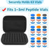 WIKSRY 3ML 63-Slot 3ml Peptide Case Peptide Organizer with Mesh Pocket, Fits Bottles, Peptide Storage Case for Fridge